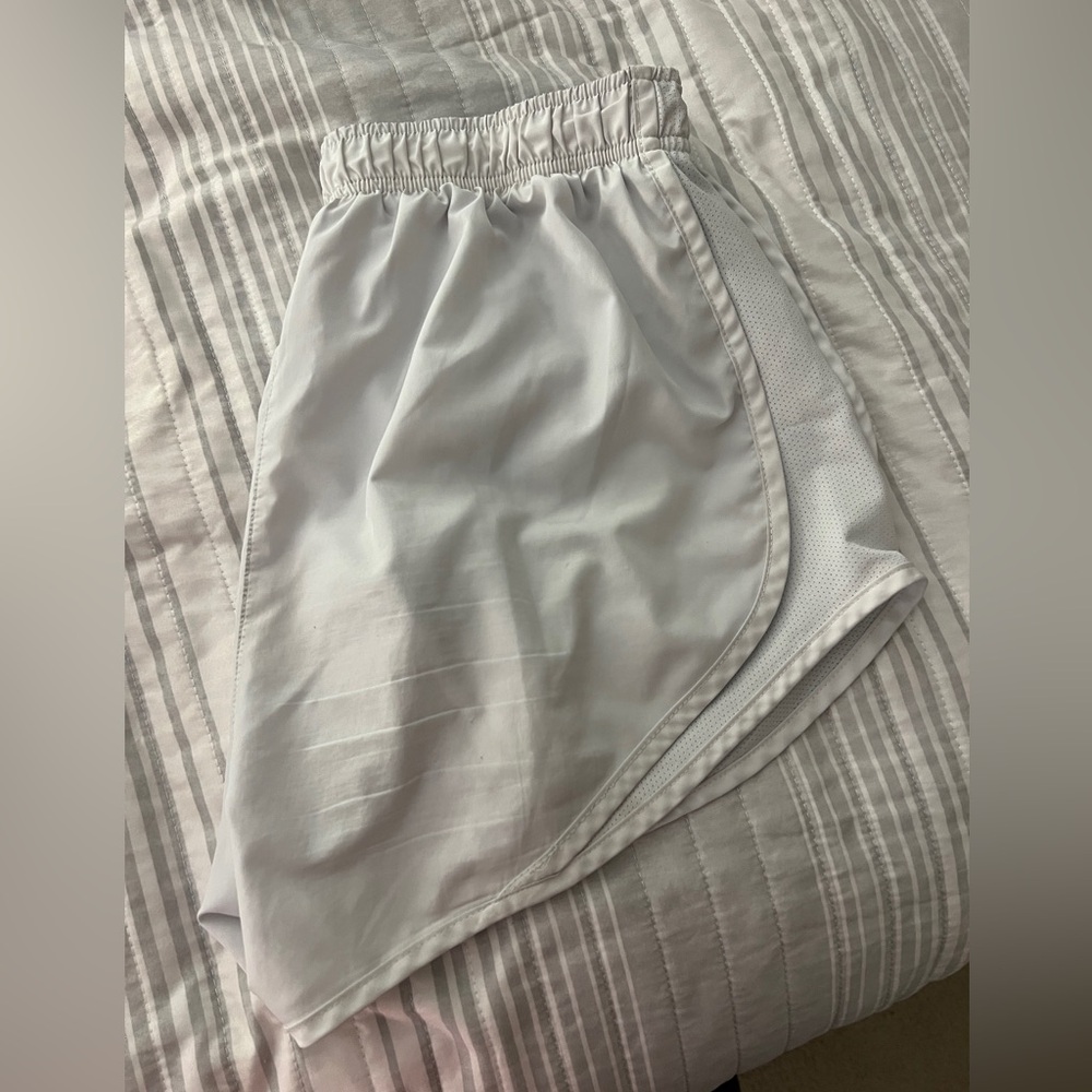White Nike Dri Fit Shorts